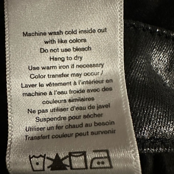 Rag & bone coated black Casey high rise ankle flare jeans size 31 - Picture 11 of 14